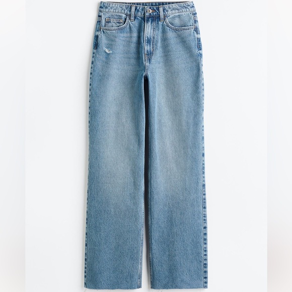 H&M Denim - H&M ultra wide high waisted curvy fit jeans